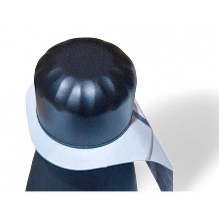 Botella Real Madrid Negra Rubberizada de Doble Pared