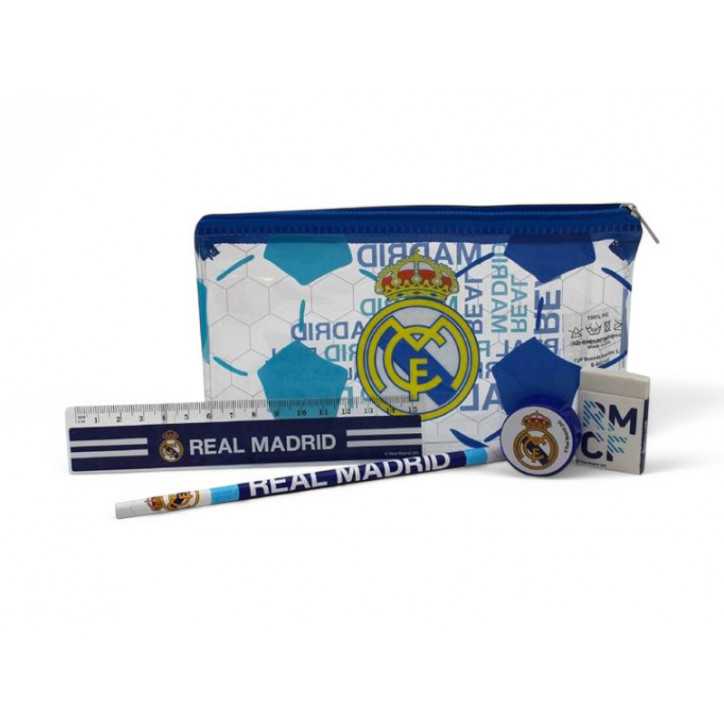 Estuche Real Madrid con Material Escolar