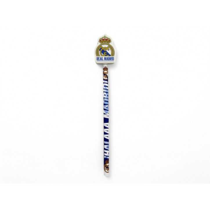 Lápiz Real Madrid con Goma Decorada