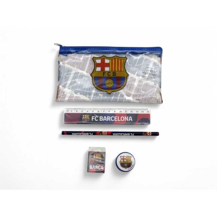Estuche FCBarcelona con Material Escolar