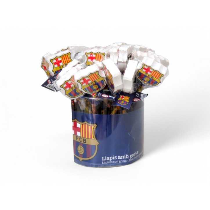 Lápiz FC Barcelona con Goma Decorada Lápiz FC Barcelona con Goma Decorada
