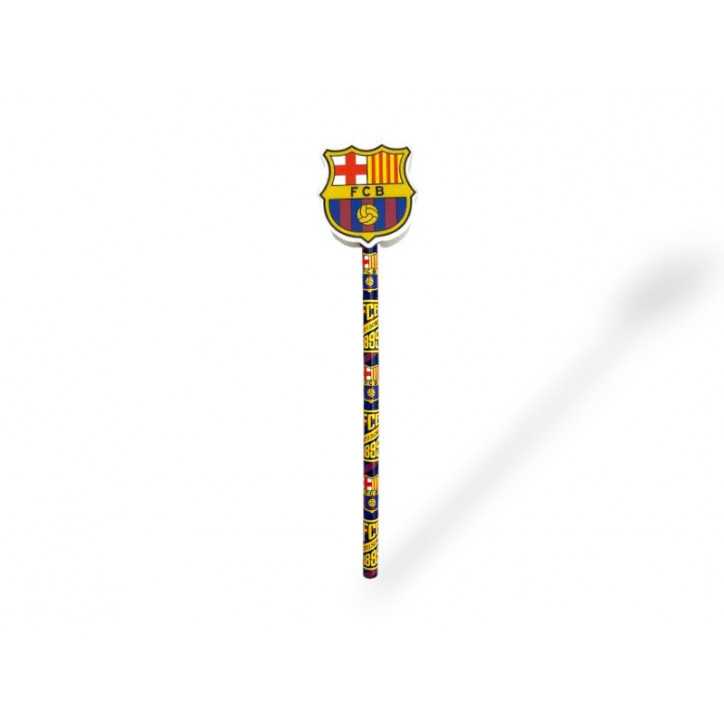 Lápiz FC Barcelona con Goma Decorada Lápiz FC Barcelona con Goma Decorada