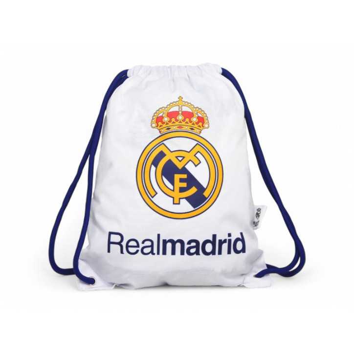 Mochila Saco Real Madrid Blanco Clásico Mochila Saco Real Madrid Blanco Clásico