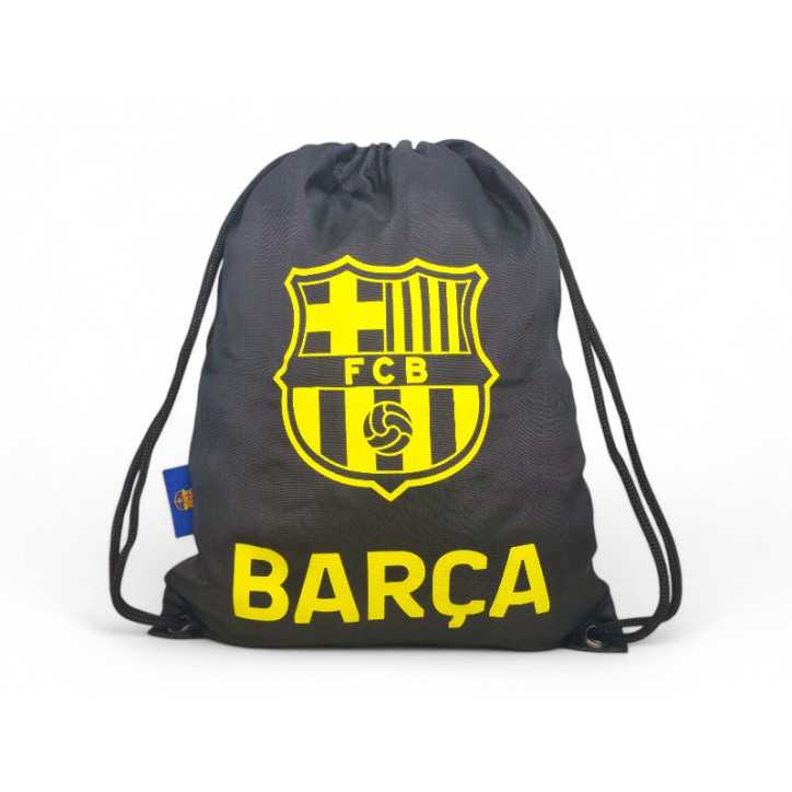 Mochila saco FC Barcelona Negra Mochila saco FC Barcelona Negra