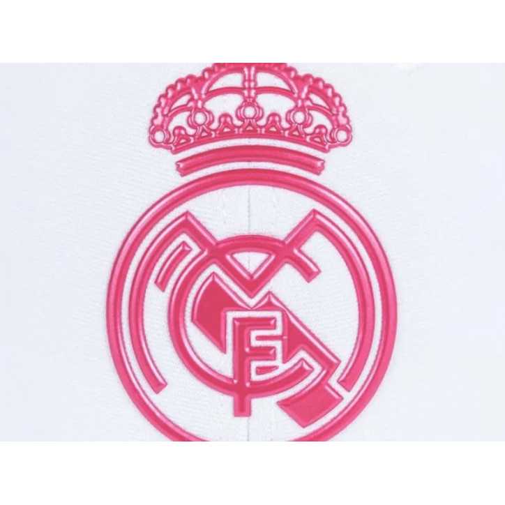 Gorra Real Madrid Blanca escudo Rosa Gorra Real Madrid Blanca escudo Rosa
