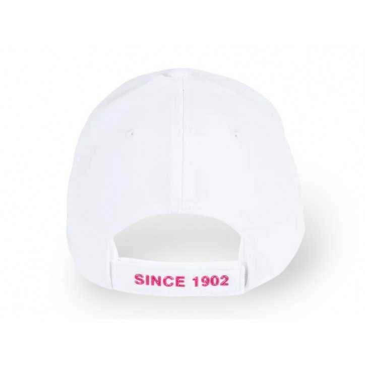 Gorra Real Madrid Blanca escudo Rosa Gorra Real Madrid Blanca escudo Rosa
