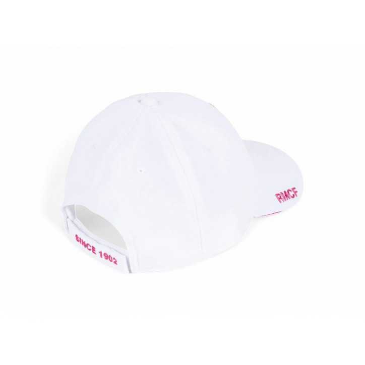 Gorra Real Madrid Blanca escudo Rosa