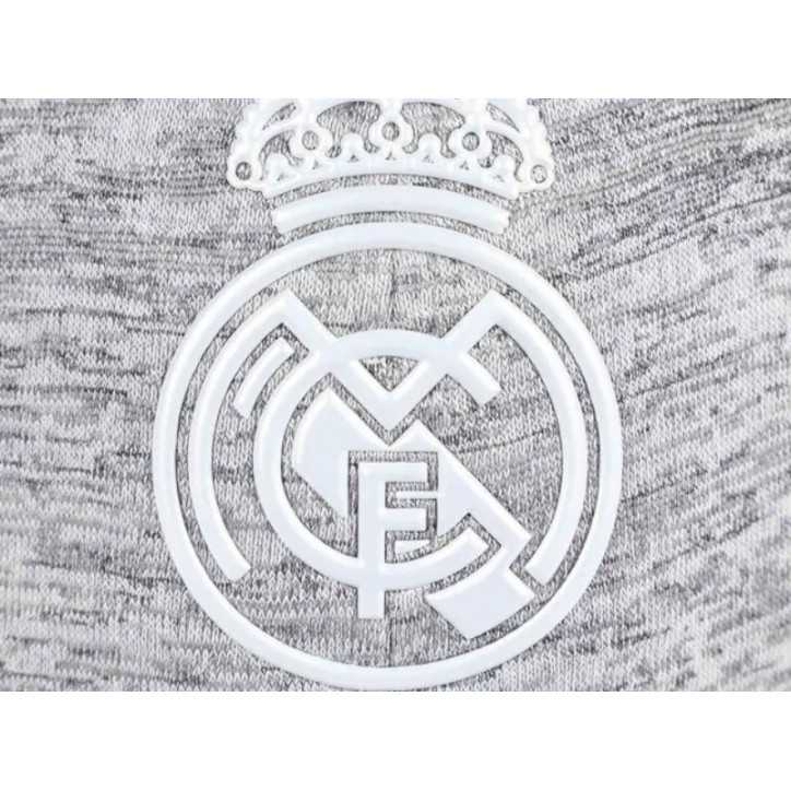 Gorra Real Madrid Gris escudo Blanco
