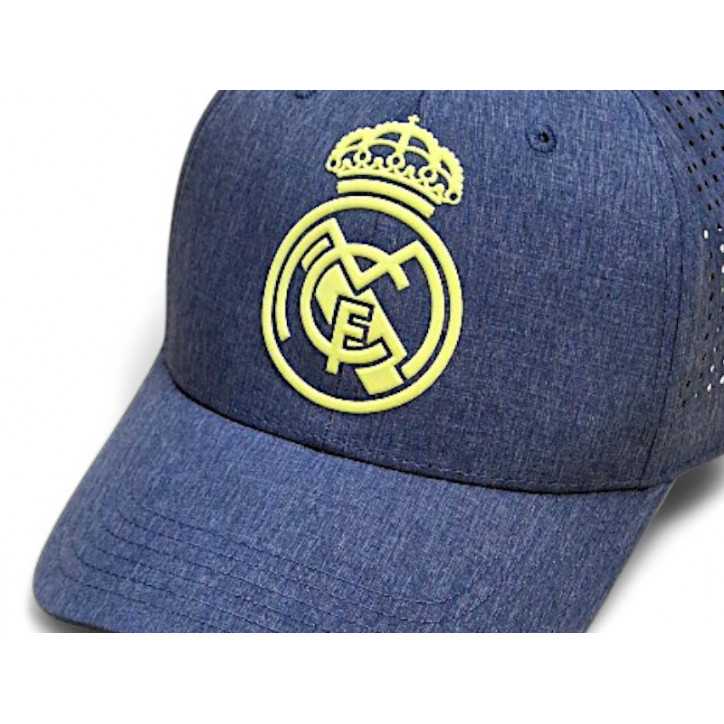Gorra Real Madrid Gris escudo Amarillo