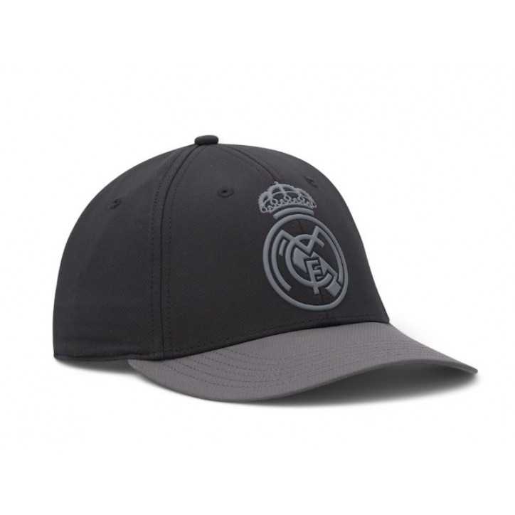 Gorra Oficial Real Madrid Negra escudo Gris Gorra Oficial Real Madrid Negra escudo Gris