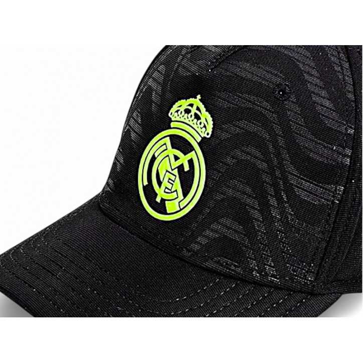 Gorra Real Madrid Negra Verde Neón