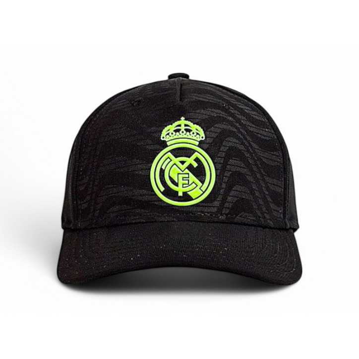 Gorra Real Madrid Negra Verde Neón