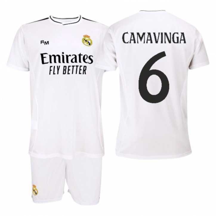 copie de copie de Primera Equipación Real Madrid 2024/25 Conjunto Infantil Alaba