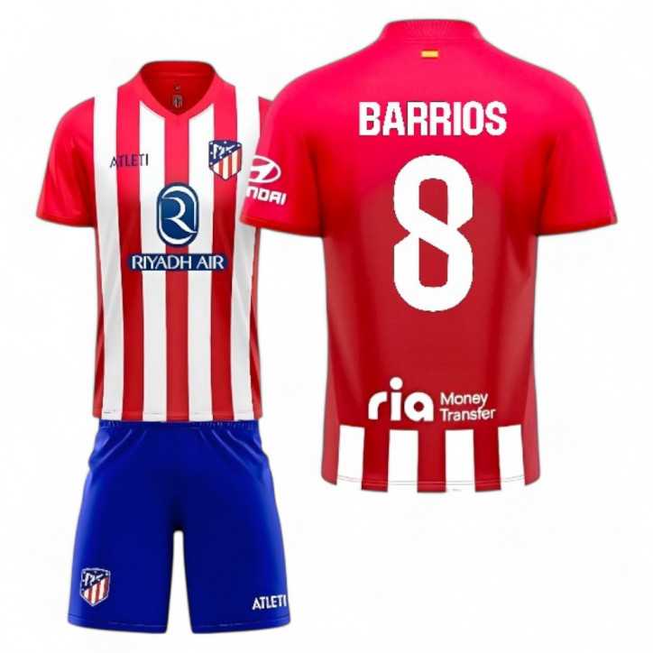 Kit Home Infantil Atletico de madrid 23-24 Barrios Kit Home Infantil Atletico de madrid 23-24 Barrios