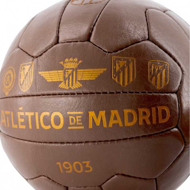 Balón Retro Atlético de Madrid Cuero Vintage Balón Retro Atlético de Madrid Cuero Vintage