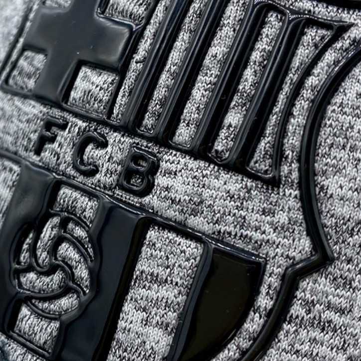 Gorra FC Barcelona Gris Coral