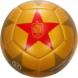 Balón de Fútbol Oficial Selección Española con la Estrella del Mundial - Color Amarillo | Talla 5