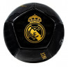 Balón de Fútbol Real Madrid Negro Brillo con  Escudo Dorado Talla 5