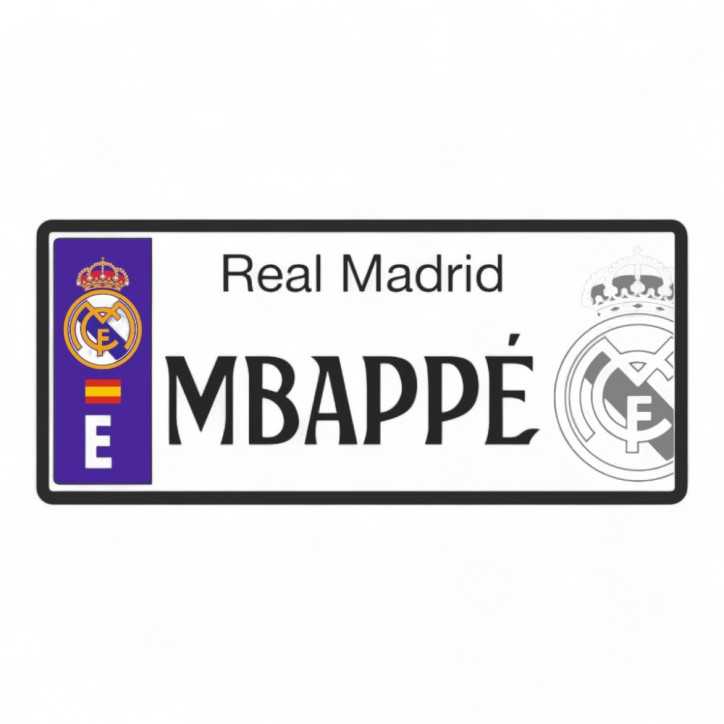 copy of Matricula Real Madrid Personalizada