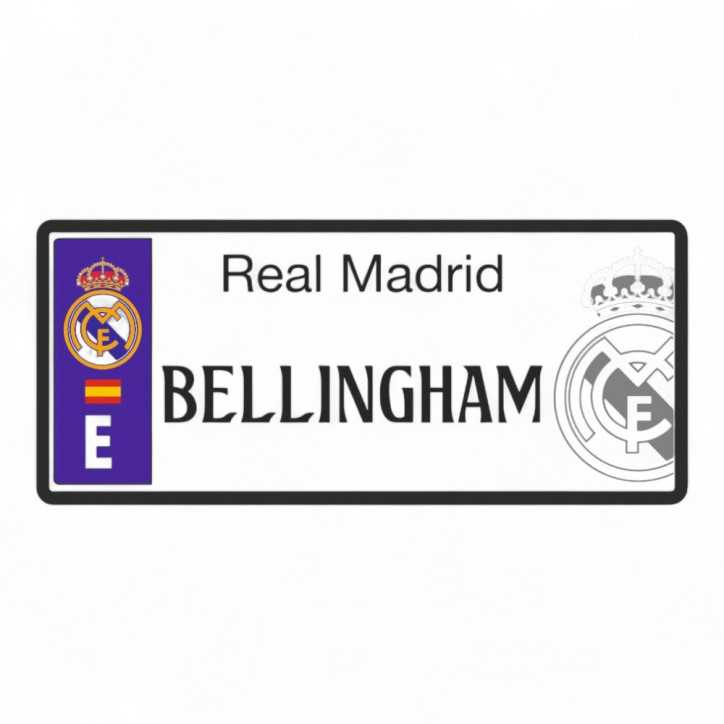 copy of Matricula Real Madrid Personalizada