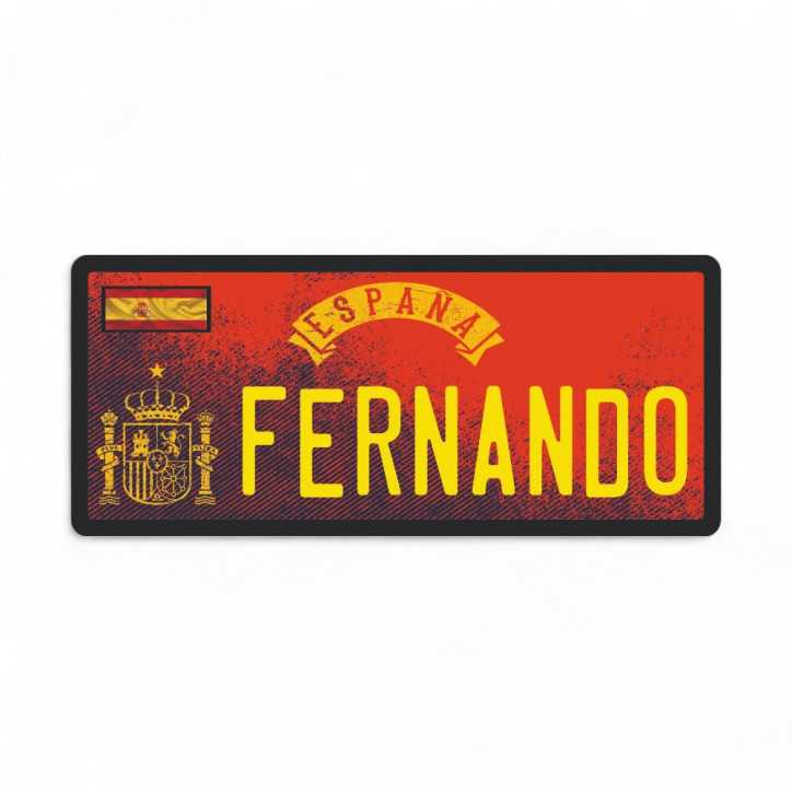 Placa Selección Española Personalizable Pequeña