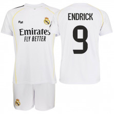 Kit Real Madrid 25/26 Niño Endrick 9 | Producto Oficial