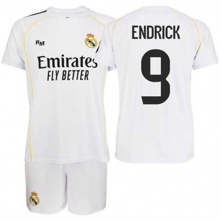 Kit Real Madrid 25/26 Niño Endrick 9 | Producto Oficial