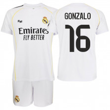 Kit Real Madrid 25/26 Niño Gonzalo 16 | Producto Oficial