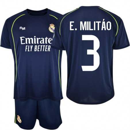 Kit Real Madrid 2ª Equipación 2025/26 Militão nº3 | StockFutbol