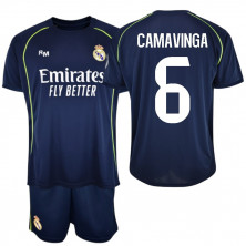 Kit Real Madrid 2ª Equipación 2025/26 Camavinga nº6 | StockFutbol