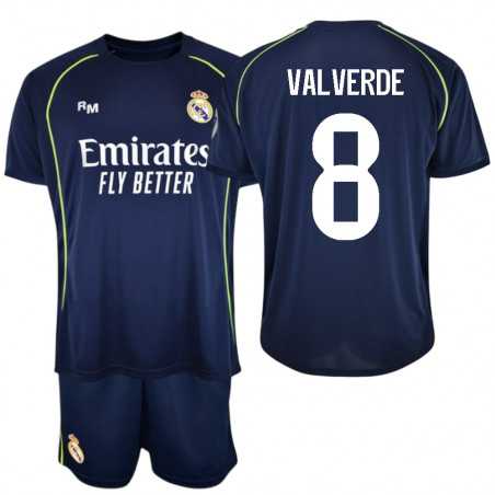 Kit Real Madrid 2ª Equipación 2025/26 Valverde #8| Producto Oficial