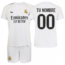 Kit Real Madrid 1ª Equipación 2025/26 Personalizable | Producto Oficial