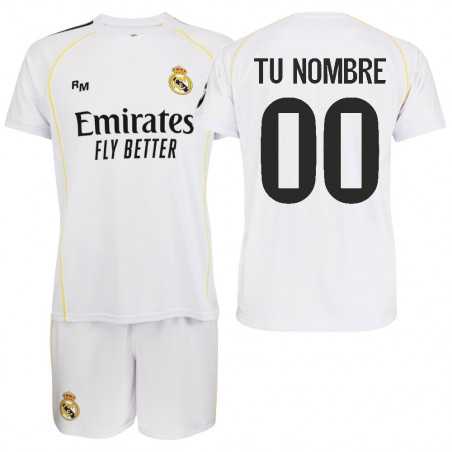 Kit Real Madrid 1ª Equipación 2025/26 Personalizable | Producto Oficial
