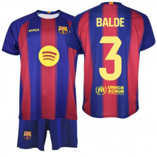 Kit FC Barcelona 2025/26 BALDE #3 Oficial