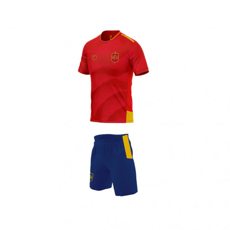 Camiseta y Pantalón Selección Española, Temporada 2024 Replica Oficial - Talla niños