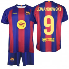 Kit FC Barcelona 2025/26 LEWANDOWSKI #9 Oficial
