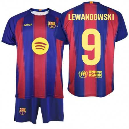 Kit FC Barcelona 2025/26 LEWANDOWSKI #9 Oficial