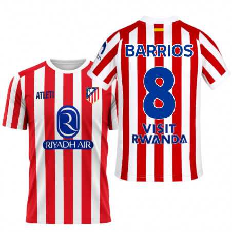 Camiseta Atlético de Madrid BARRIOS Nº8 | Producto Oficial - StockFutbol