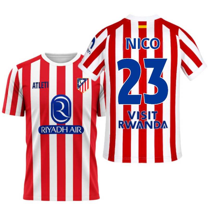 Camiseta Atlético de Madrid NICO nº23 | Producto Oficial - StockFutbol