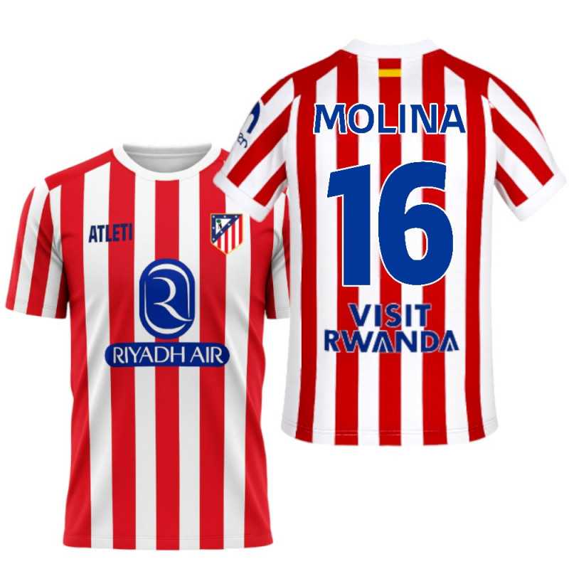 Camiseta Atlético de Madrid MOLINA nº16 | Producto Oficial - StockFutbol