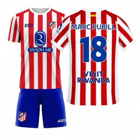 Minikit Atlético de Madrid Niño Marc Pubill 18 25/26 | StockFutbol