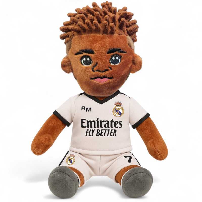 Peluche Vini jr. 7 Oficial Real Madrid con Uniforme | StockFutbol