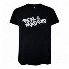 Camiseta Real Madrid Negra Graffiti Oficial | Producto Oficial - StockFutbol