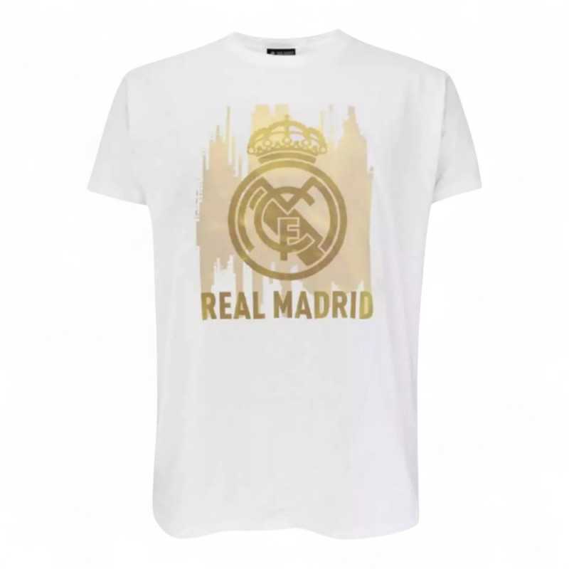 Camiseta Real Madrid Blanca Dorada Oficial | Producto Oficial - StockFutbol