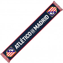 Bufanda Oficial Atlético de Madrid con Borde Rojo | StockFutbol