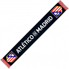 Bufanda Oficial Atlético de Madrid Negra | StockFutbol
