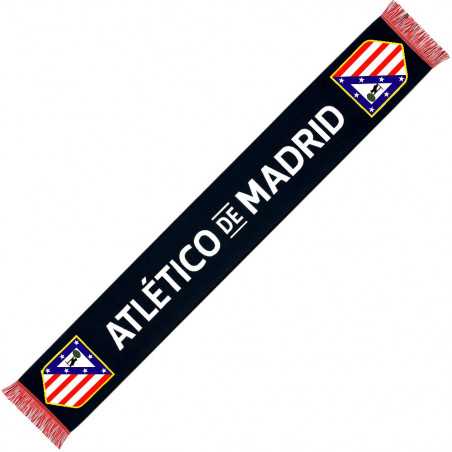 Bufanda Oficial Atlético de Madrid Negra | StockFutbol