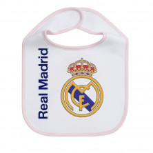 Babero Real Madrid Escudo Rosa Oficial (Pack 2)