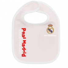 Baberos Real Madrid Rosa y Blanco Pack 2Uds | Producto Oficial