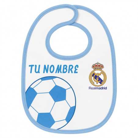 Babero Real Madrid Balón Azul Oficial (Pack 2)